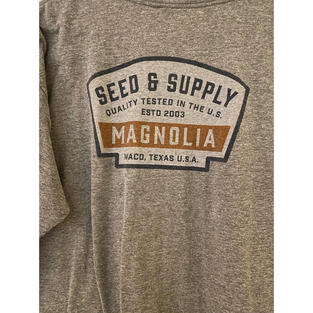 Magnolia Seed and Supply Gray T-Shirt From Waco Size XL